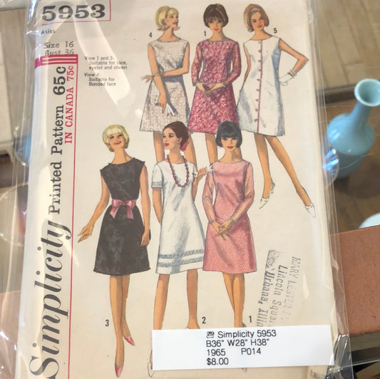 Simplicity 5953