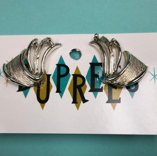 Weiss Silver clip on earring