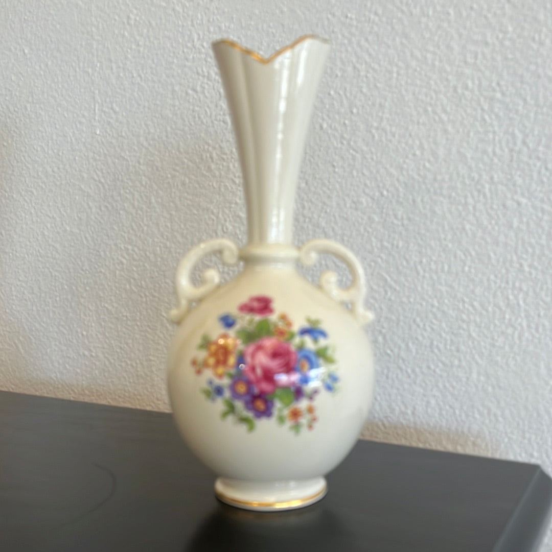 Libby Floral Ceramic Vase Duprees Vintage