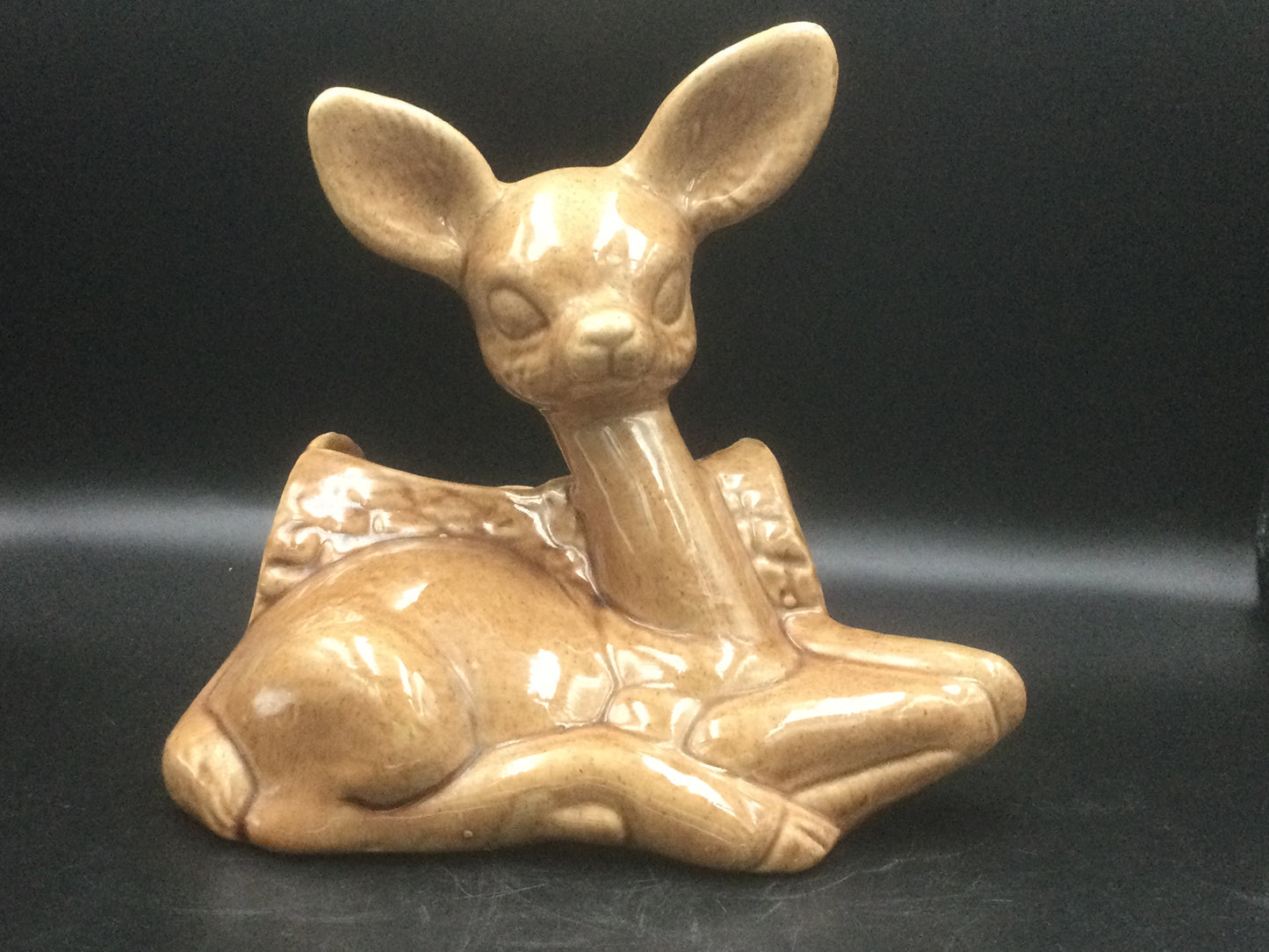 Vintage ceramic deer planter