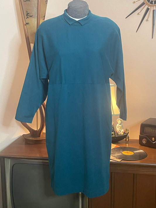 80s Knit Long Sleeve Dress