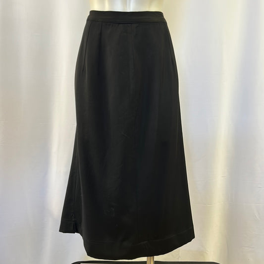 Women’s Plain Black Straight Skirt