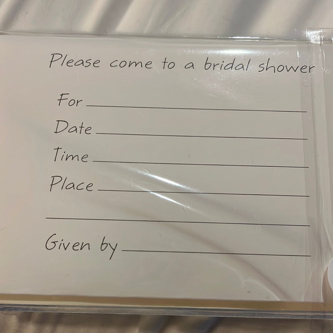 8 Shower invitations