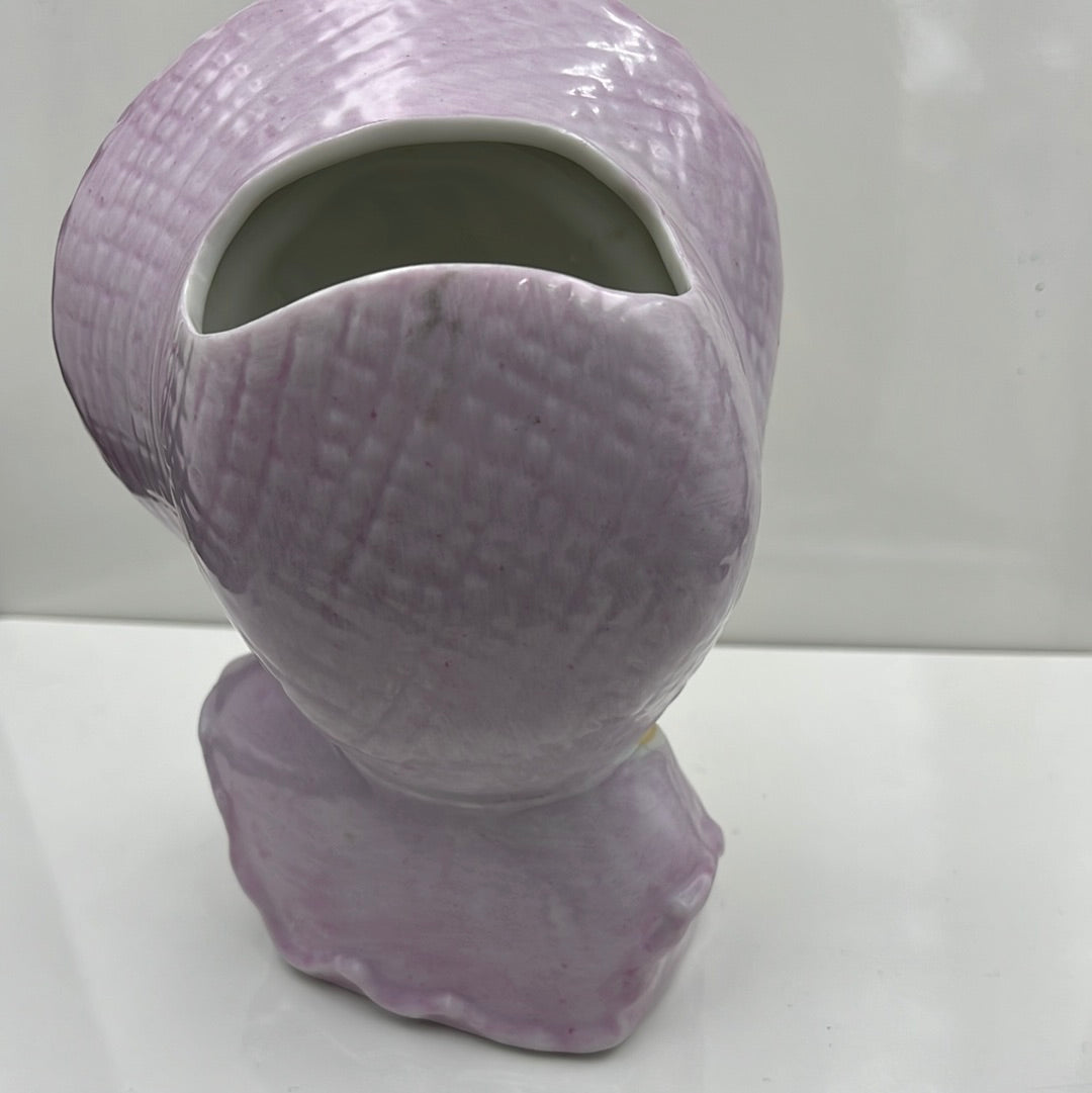 Ceramic Lilac Baby Head Vase