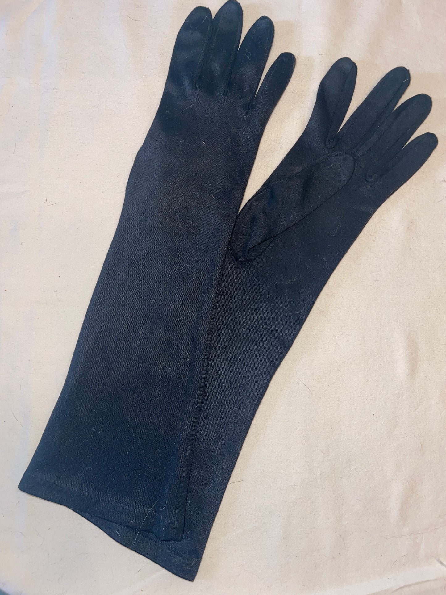 Black Mid Forearm Length Gloves