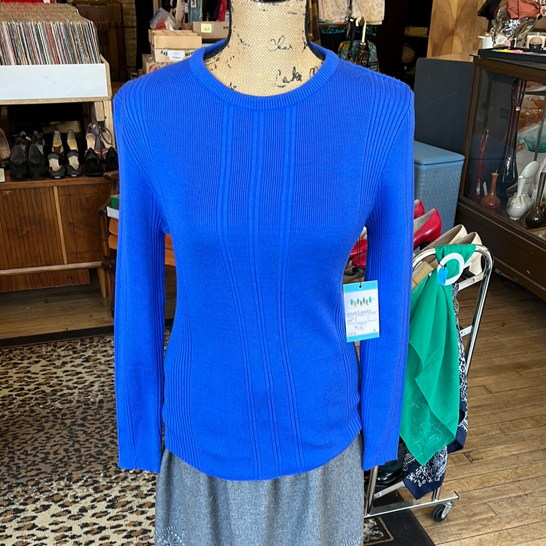 Vintage White Stag blue sweater