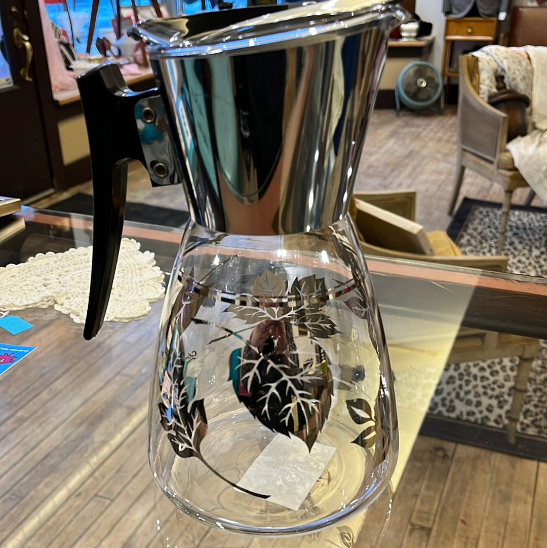 Libby Silver Leaves Coffee Carafe