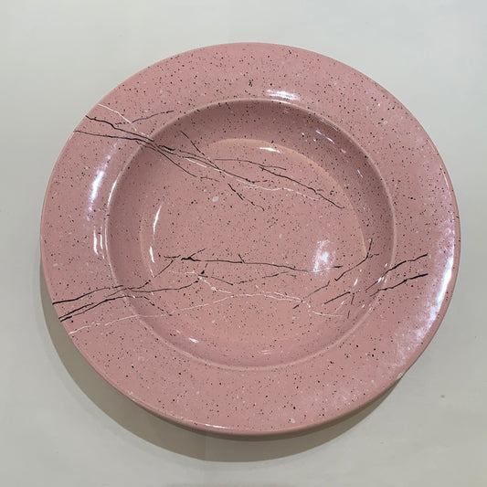 80s Pink Splatter Plate/Bowl