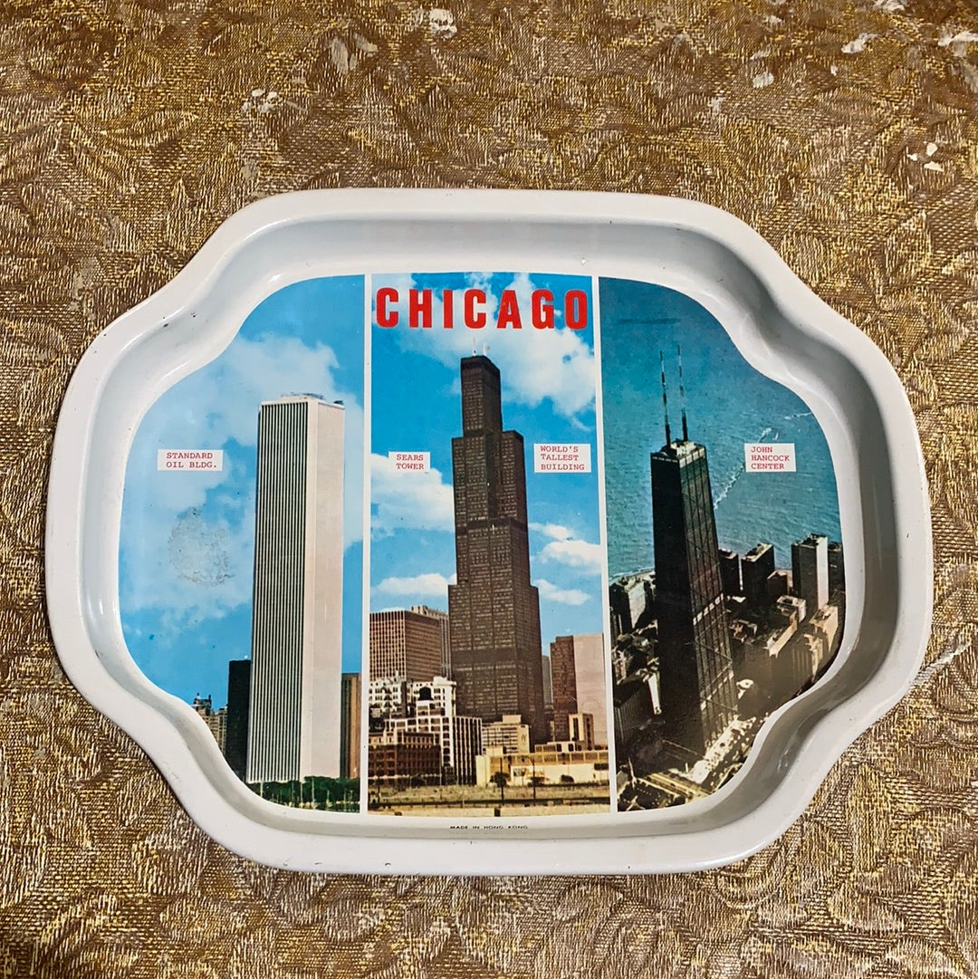 Small Chicago Tin Tray