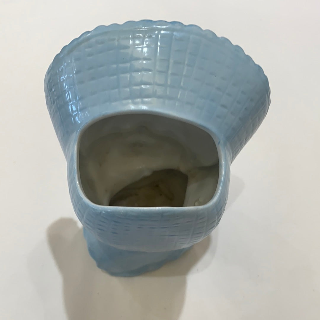 Ceramic Light Blue Baby Head Vase