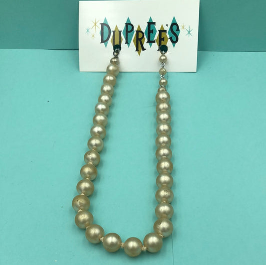 Ivory Single Strand bead necklace