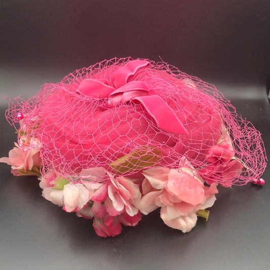 Pink Floral Del Bene' Hat