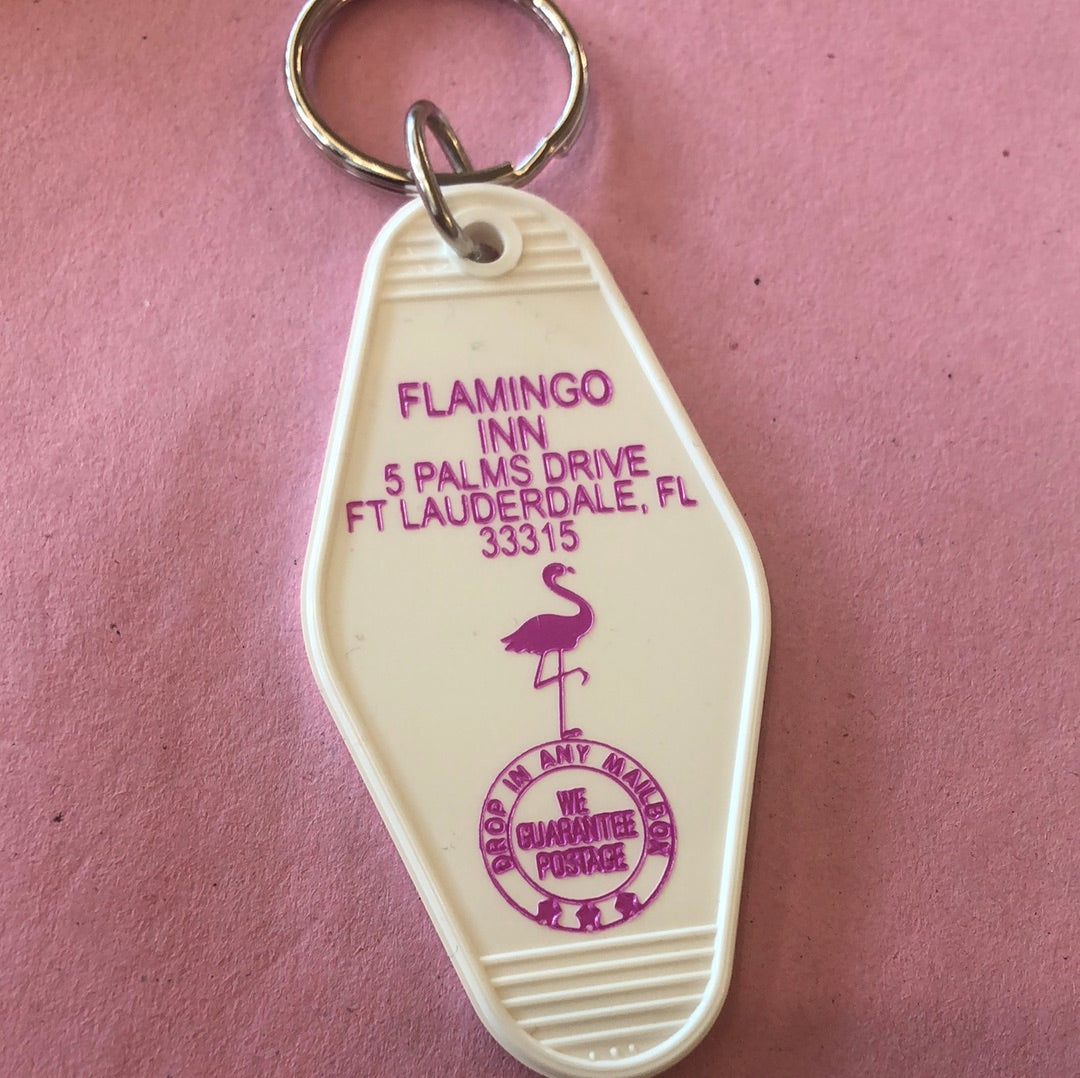 Flamingo Inn Keychain