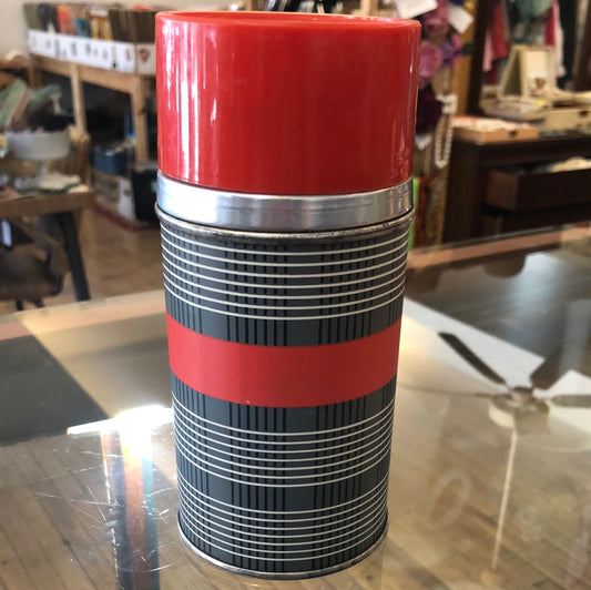 Aladdin Red and Grey Plaid thermos