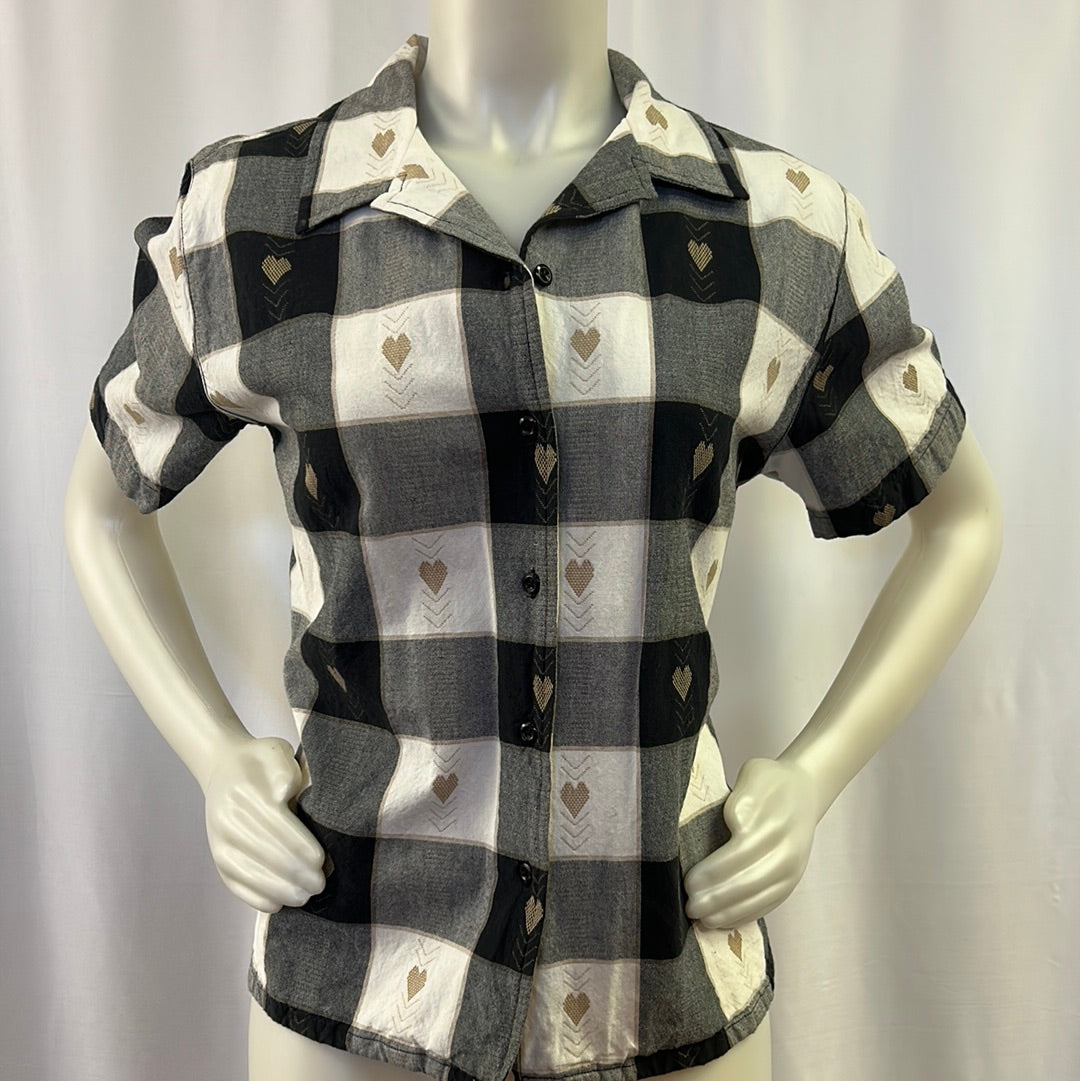 Large Checked Blouse